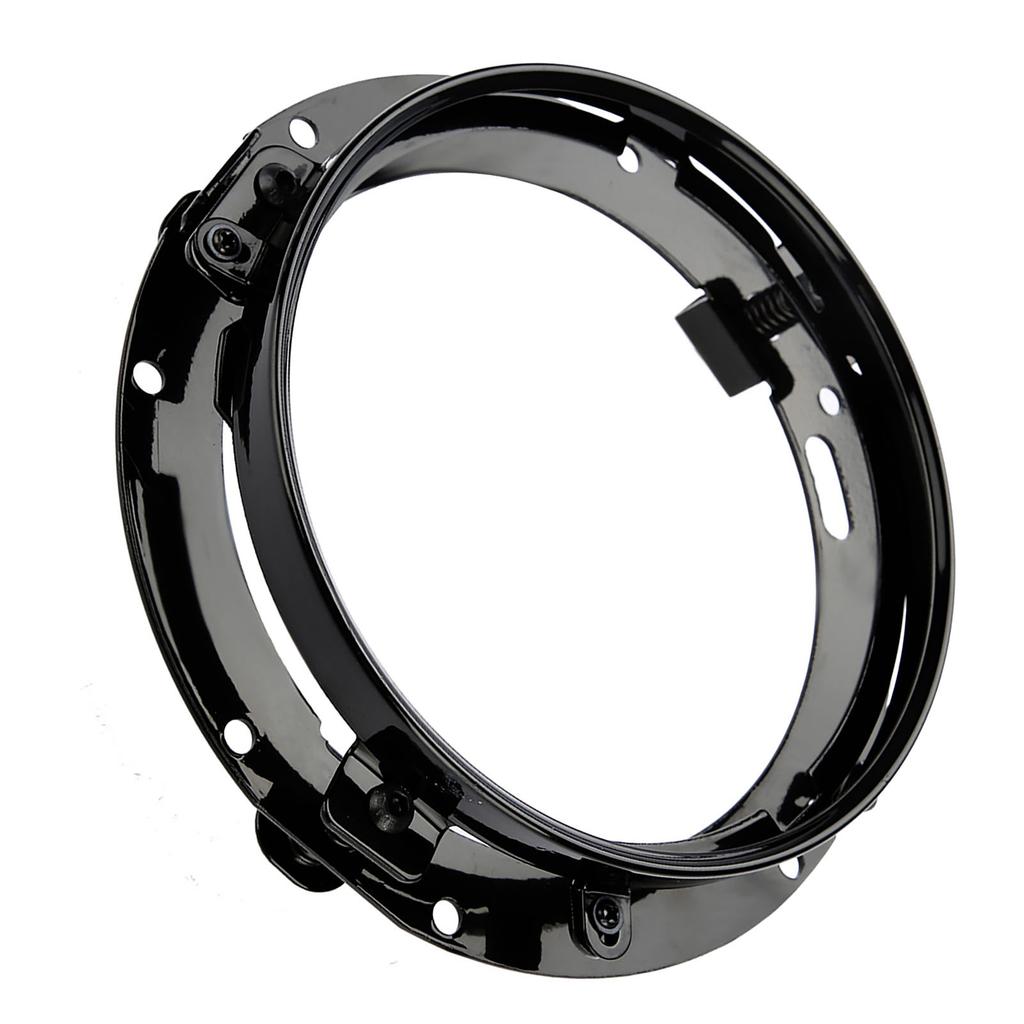 7 inch Car Headlight Round Ring Mounting Bracket for Jeep Wrangler (Black)