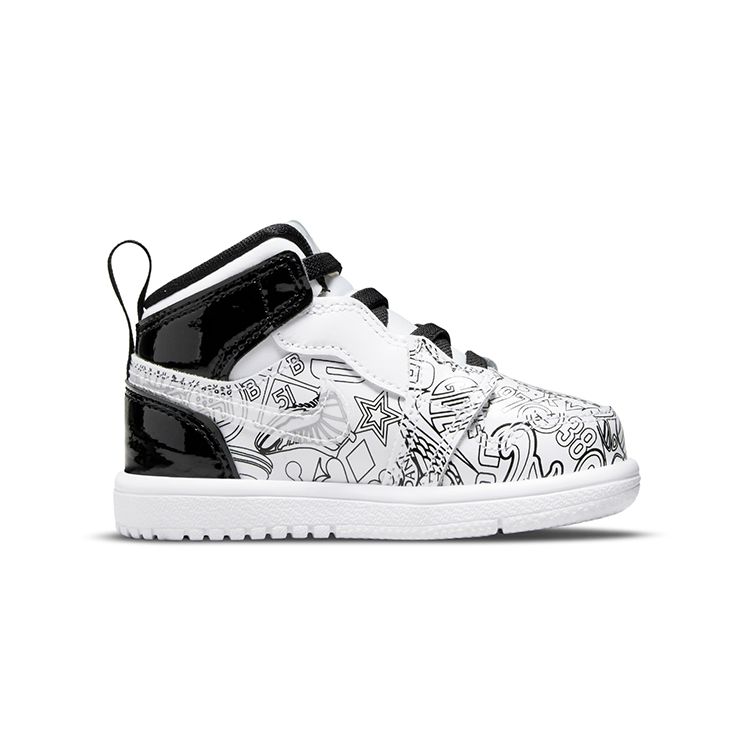 Air Jordan 1 Mid Alt SE TD White Black DH9682-100