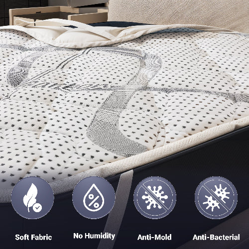 Protège-matelas avec élastiques | Housse de protection pour matelas respirante, hypoallergénique et anti-acariens 