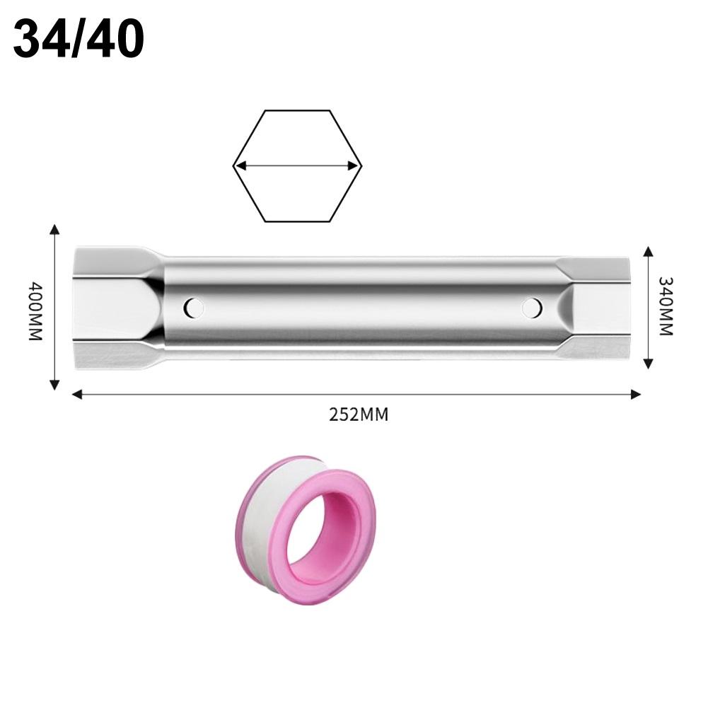 Kompaktowy klucz nasadowy z pustym środkiem do rur drenażowych
