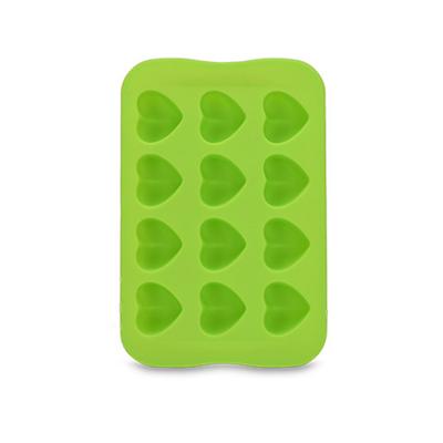 Ice Cube Trays Silicone Heart-Shaped 12-Grids Chocolate Molds Flexible Baking Mould Food Party Pudding Soap Fondant Tools