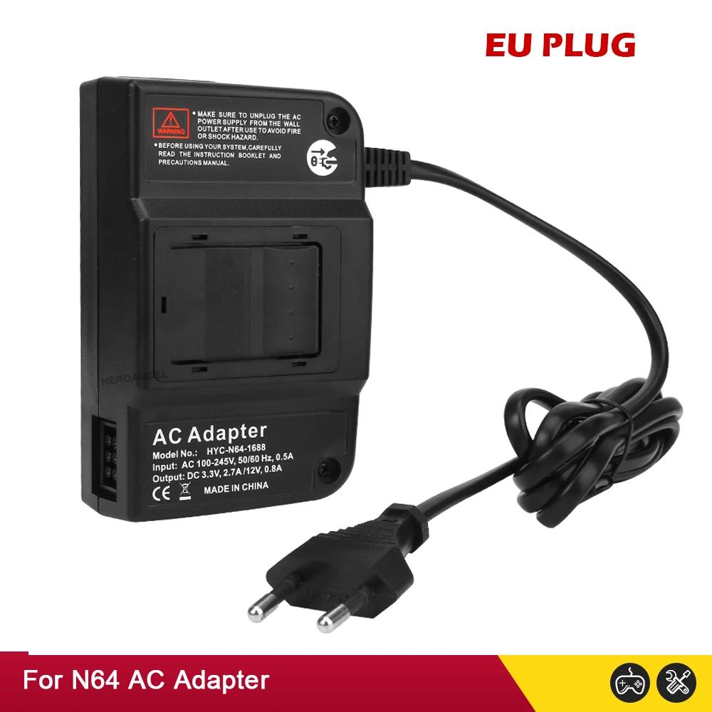 EU US Plug for N64 AC Adapter Charger for N64 Power Adapter Power Supply Cord Charging Charger Power Supply EU Charger