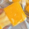 Yellow Rice Cake Squeeze Toy Stress Anxiety Relief Stretchy Rice Cake Stress Toy Portable Simulated Food Decompression