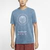 Nike Sportswear World Tour Casual Crew Neck Pullover Short Sleeve T-Shirt Men Tops Grey Green CW0407-058