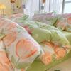 Bedding Four-piece Set, Cotton Pure Cotton Floral Quilt Cover, Bed Sheet Dormitory Three-piece Set