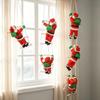 Soft Hanging Decoration Climbing Santa Decoration Red Santa Santa Pendant  Door Hanging Decor