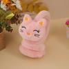 Fashion Cartoon Cat Plush Ear Warmer Plush Warm Protection Winter Earmuffs Thickened Windproof Ear Cover Cold Weather