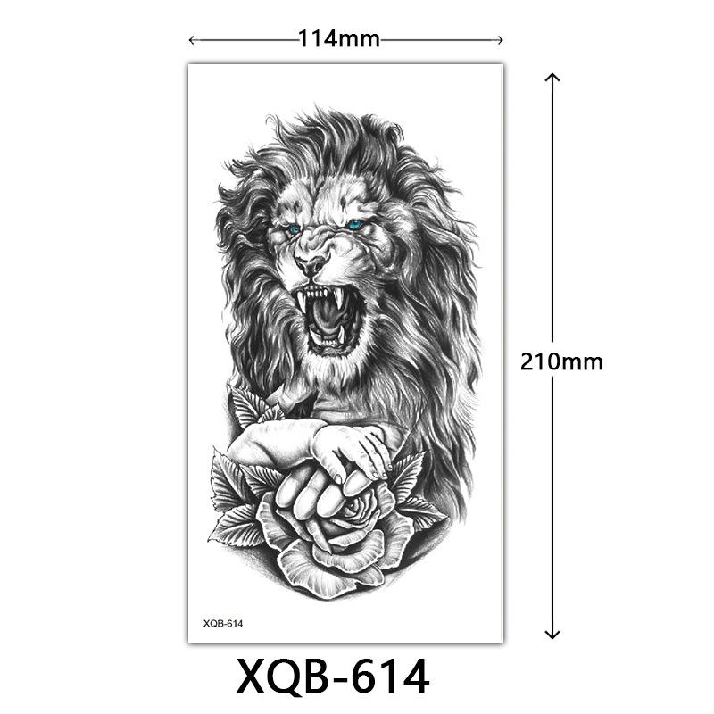 Small Full Arm Tattoo Sticker, Flower Letters, Plain Flower Tattoo Sticker Tattoo