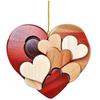 2DWooden Heart Valentine's Day Gift Vintage Home Decoration Crafts Wedding Decoration Venue Layout