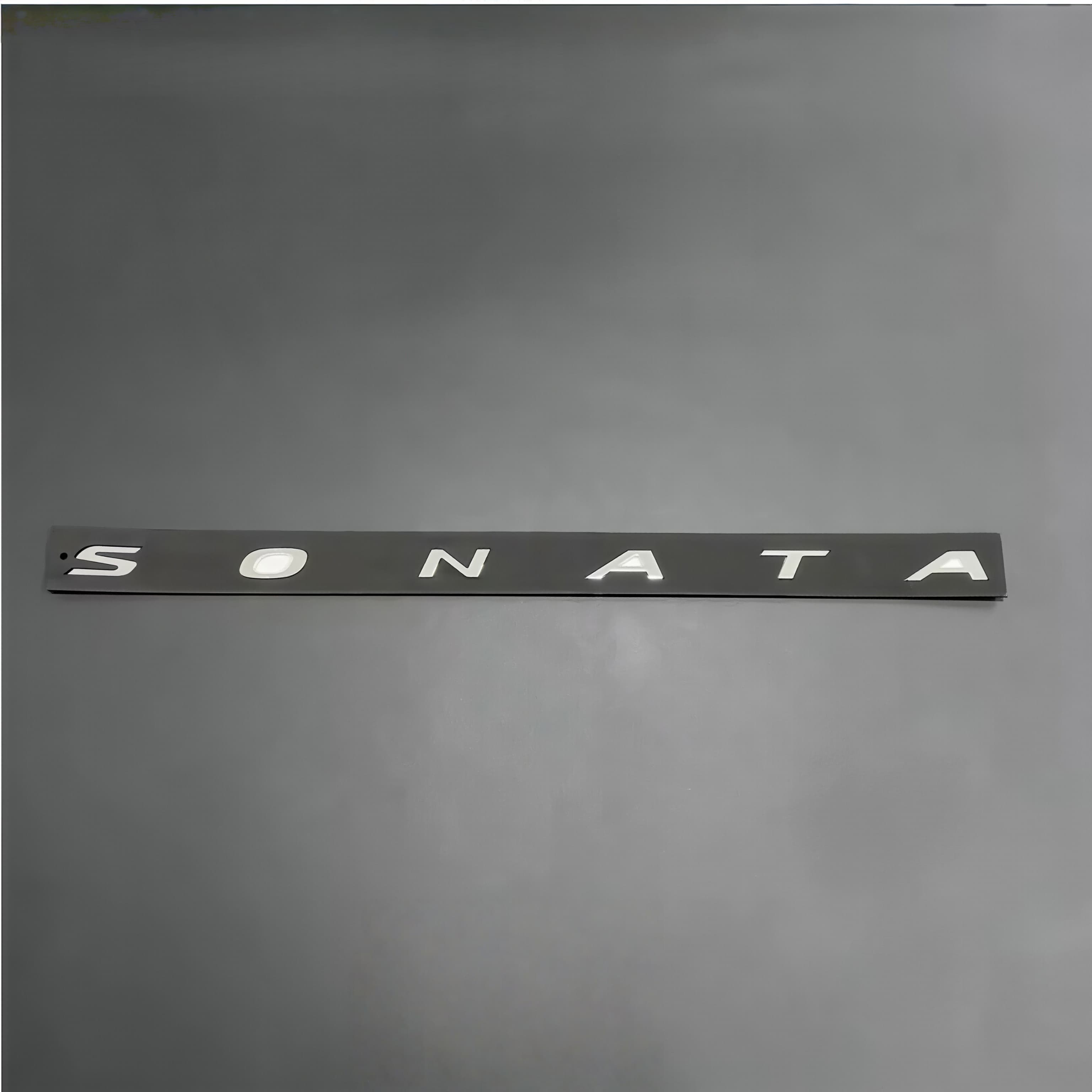 

1pc 3D ABS SONATA Badge Rear Trunk Badge Sticker for SONATA High-Quality Automotive Accessories Silver