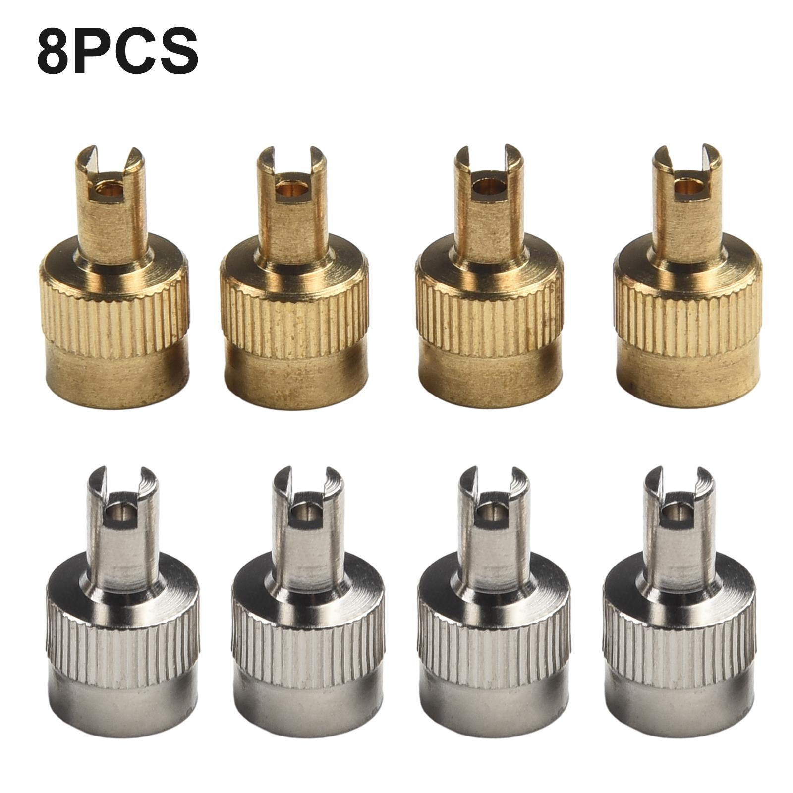 

8 Pieces Tyre Valve Cap Accessories Replacement Silver