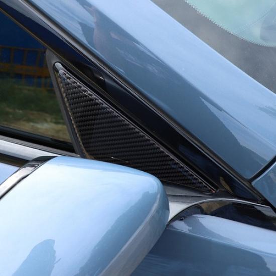 Carbon Fiber Interior Door A-Pillar Cover Trim For BMW 8 Series -