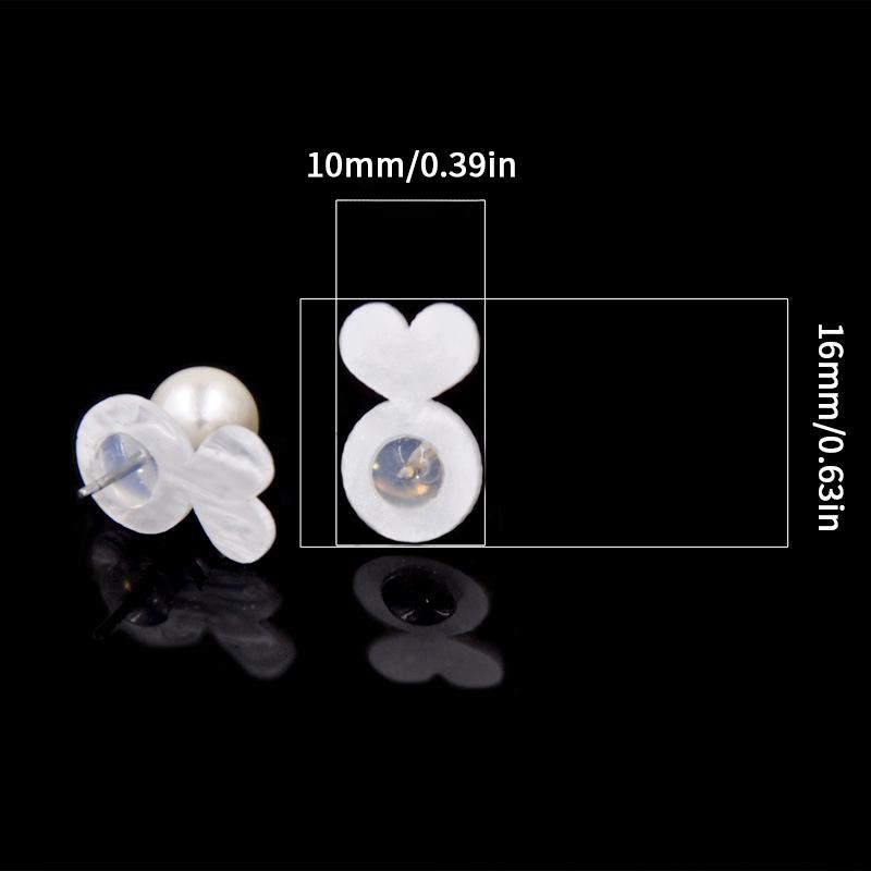10Pcs Silicone Ear Back Stoppers Plug Blocked Caps Supportive Earring Lifters for Heavy Jewelry Making Accessory