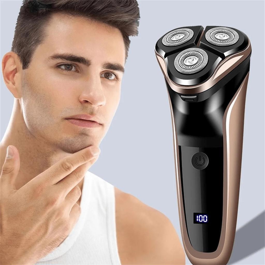 Men's Electric Shaver With LED Power Display/Washable Head/USB Fast Charging Floating Head Home Portable Travel Shaver.