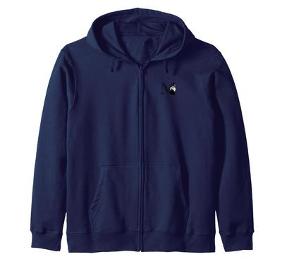 Little My Initial [M] Zip Hoodie