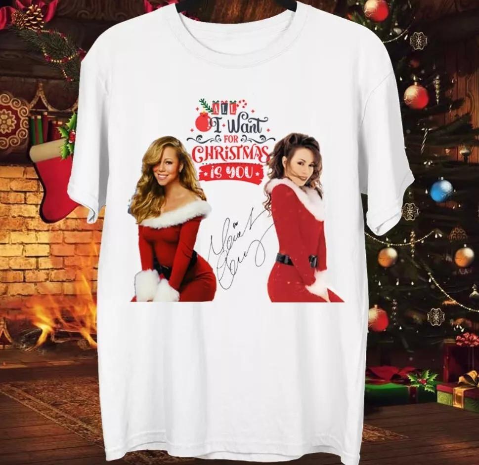 Merry Christmas Mariah Carey Full Size To 4XL Shirt Gift Christmas PP1110 XL