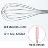 Easy to Clean Stainless Steel Whisk Manual Baking Mixing Tool for Cooking with Durable Stainless Steel Construction