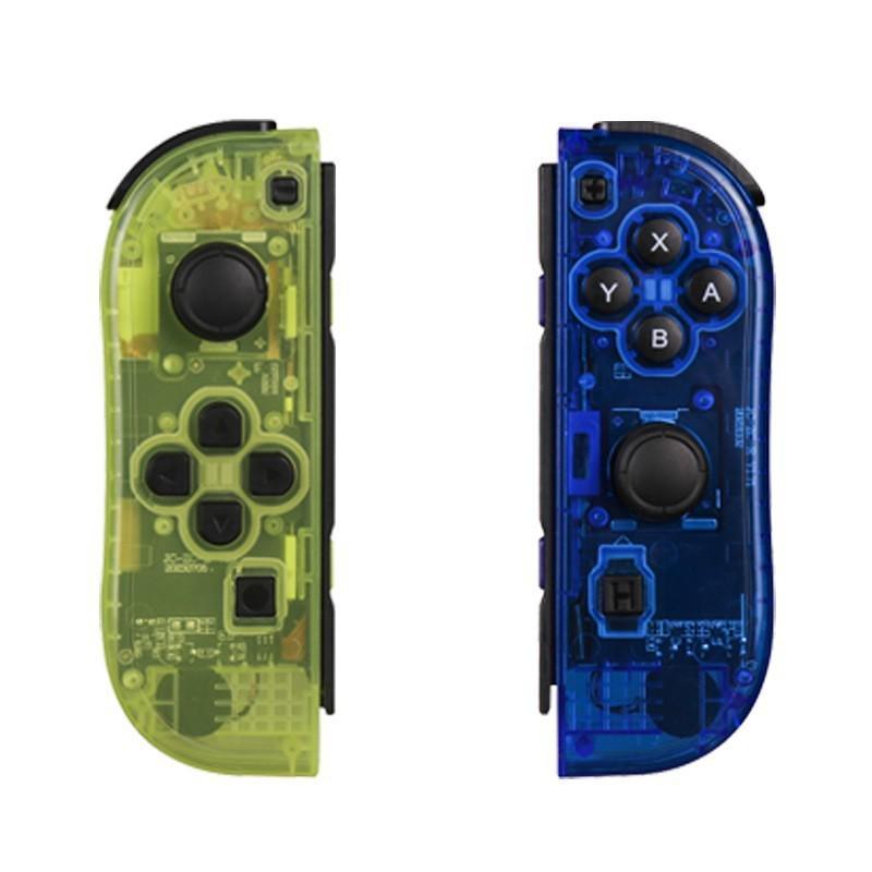Controller Bluetooth JoyCon per NS Switch con impugnature sinistra/destra, funzione di attivazione remota e cinturino da polso