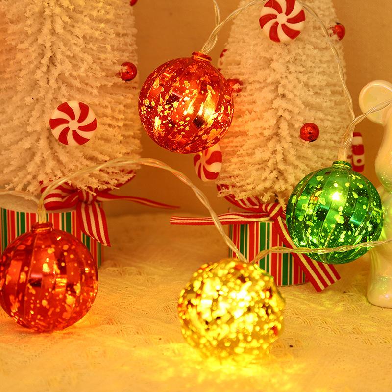 Christmas Plating Star String Lights Snowflake Santa Xmas Tree Ball Hanging Pendant Ornaments Light Christmas Decorations L002