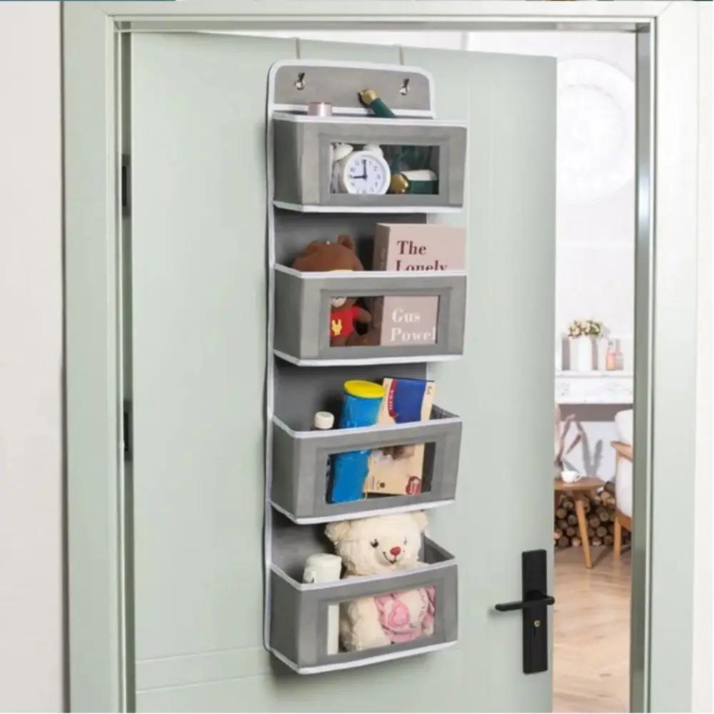 1pc Multi-pocket Design Storage Hanging Bag Simple Style Wall Hanging Large Capacity Storage Debris Storage Door Hanging