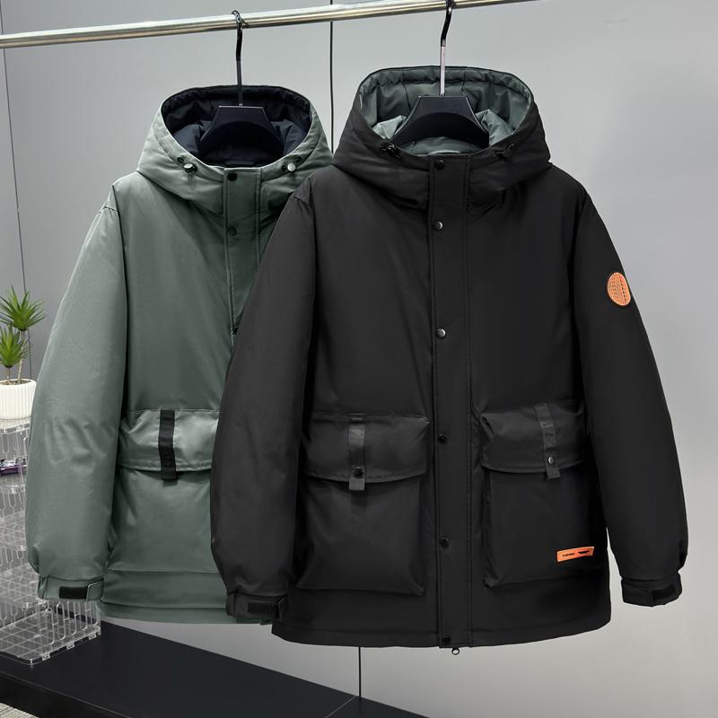 Übergröße 5XL-12XL Mode Winter Herrenmantel Kapuze Wasserdicht Lässig Locker Dick Warm Übergröße Oberbekleidung Herrenjacken