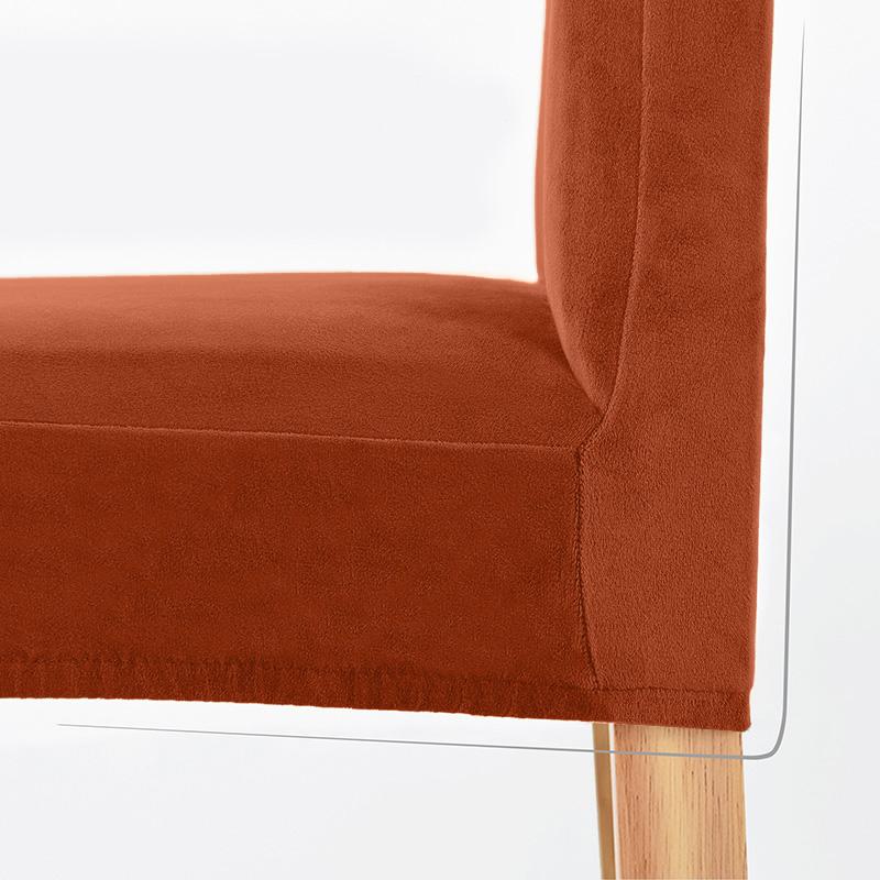 Cover Velvet Chair, Thick Copper Red Velvet