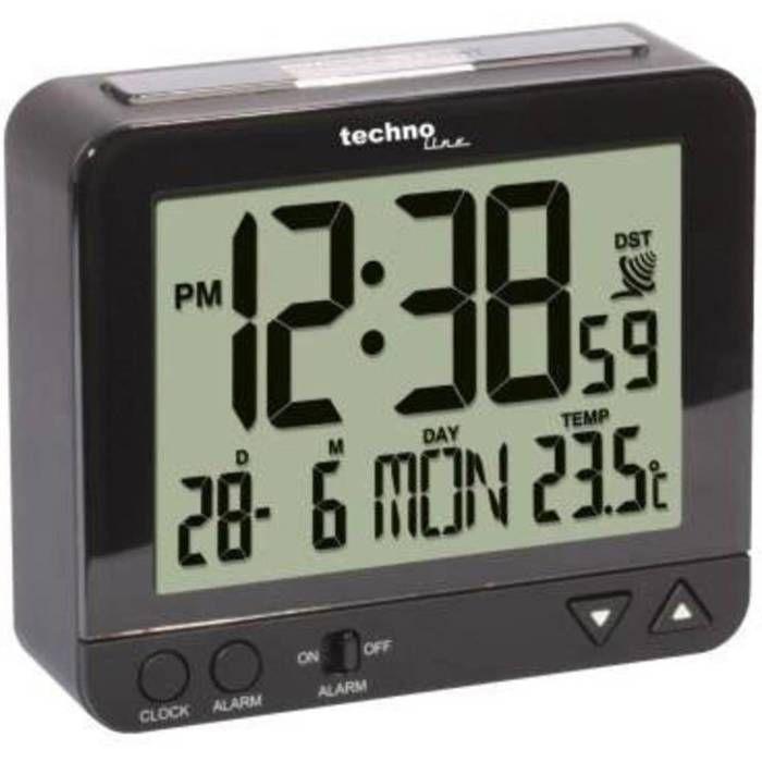 Technoline WT 195, 95 x 32 x 80 mm, AA, Noir