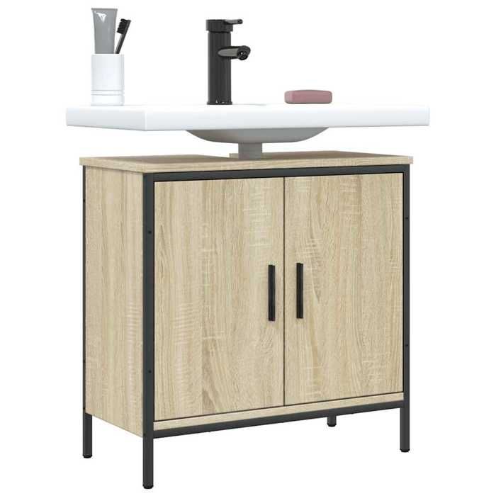 VidaXL Armoire Lavabo de Salle de Bain, Placard sous Vasque avec Porte, Meuble de Rangement, Organisateur de Toilette 842447