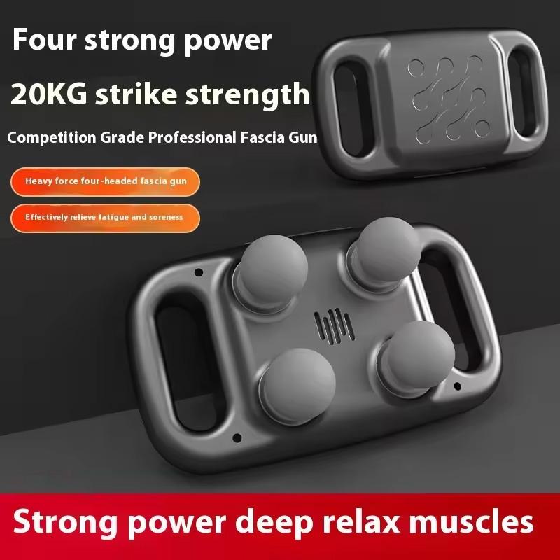 Item Name: Handheld Deep Tissue Back 4 Heads Massage Gun -Gear Mode: 6 Modes, 20 Levels Adjustable -Charging Time: Greater Than