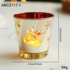 Nordic Glass Candle Holder – Christmas Aromatherapy Wax Cup, Creative Romantic Home Decor Ornament