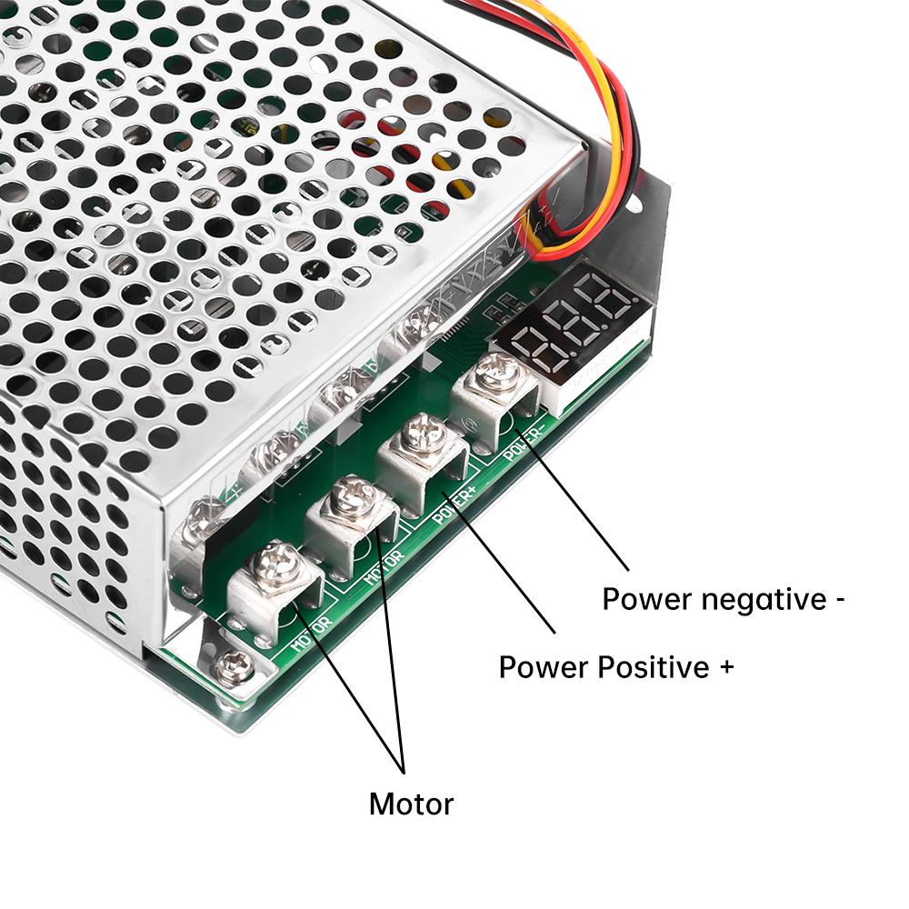 DC10-55V 60A DC Brush Motor Motor Speed Switch Induction Speed Switch Forward and Reverse Digital Tachometer Motor Governor