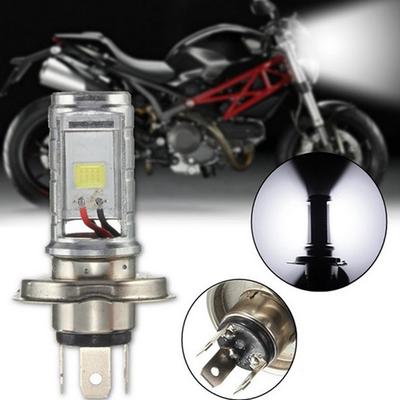 1PCS Portable LED Headlight Hi/Lo Beam Front Light Lamp Bulb White  General Motorcycle H4 COB