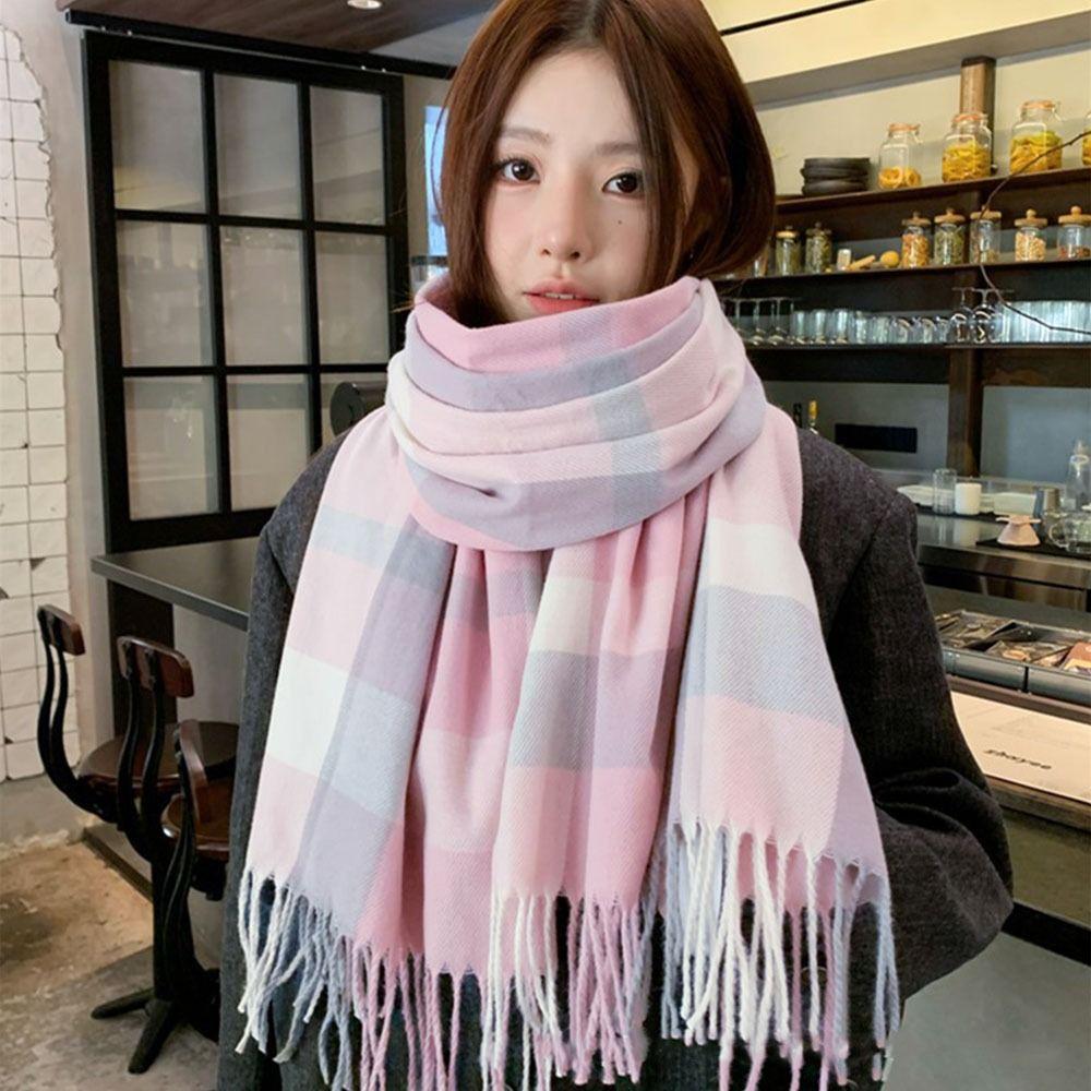 Warm Winter Scarf Soft Neck Warmer Fashion Neck Guard Shawl  Women Men