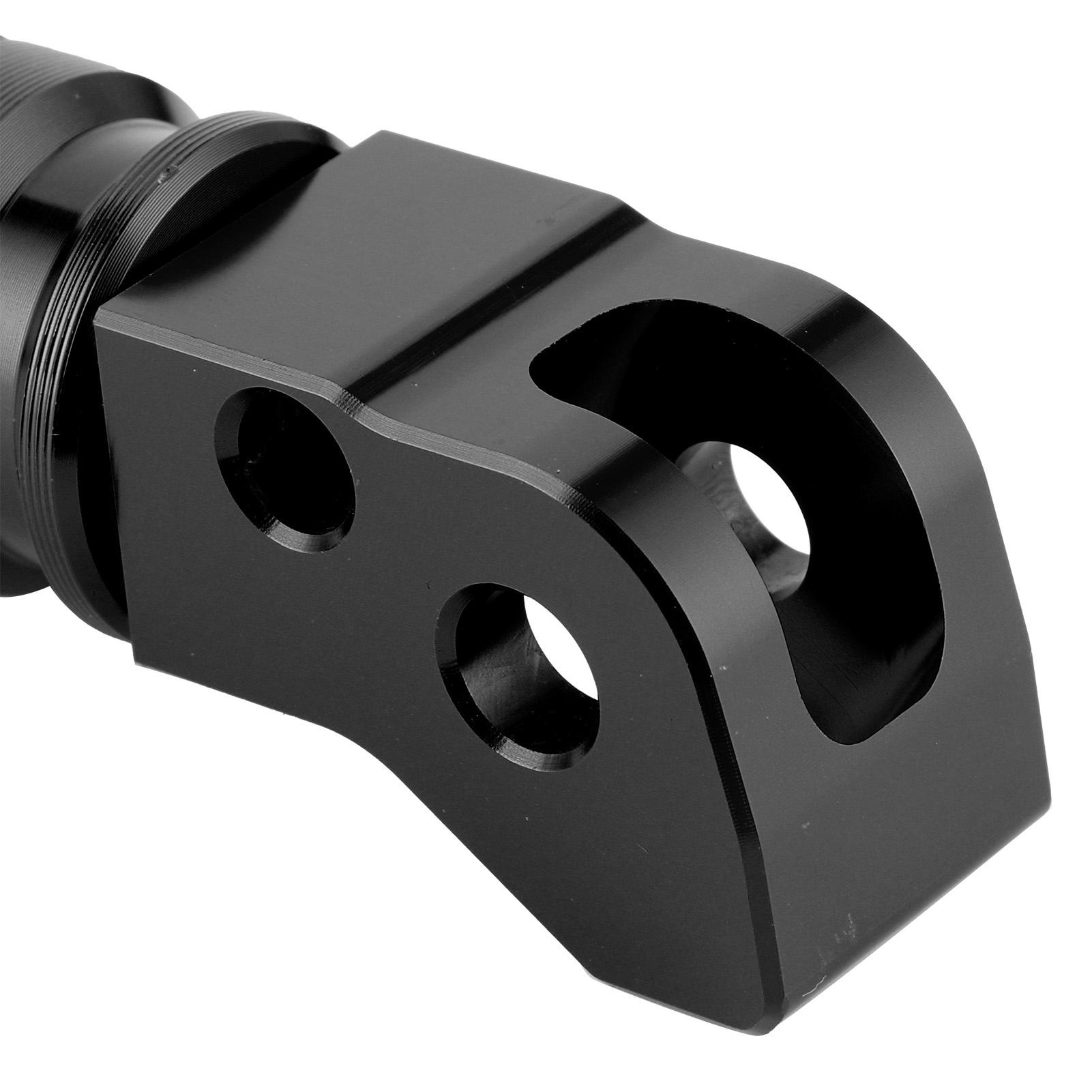 1 Pair Aluminum Alloy Rear Foot Peg Motorcycle Modification Accessory Fit for 125Celsius250Celsius300 RC200Celsius390 2014+(Black )