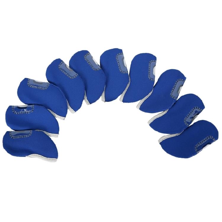 10Pcs Golf Head Headcovers with Window Display, Neoprene Golf Iron Head Covers