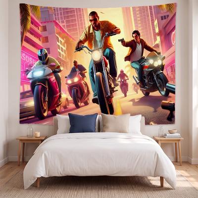 Grand Theft Auto (1) Art Wall Hanging Tapestry for Home Bedroom Living Room Decor Great Gift Idea