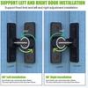 A84E-Barn Door Lock Hardware, 90 Degree Heavy Duty Gate Latches Flip Latch Safety Door Bolt Latch Lock 2 Pack