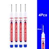 4-100 Stück 2cm Wasserdichte Marker mit langem Kopf Tiefloch-Markerstift für Metall Schreiner Rot/Schwarz/Blau/Grün /Weiß Holzbearbeitungswerkzeuge