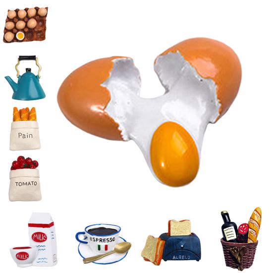 Αυτοκόλλητο σε σχήμα ψωμιού Φορητό Μαγνητικό χαριτωμένο Ψυγείο μαγνήτη για Ψυγείο Κουζίνας