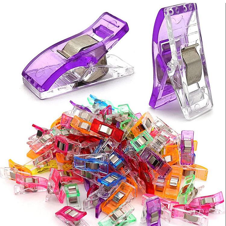 Plastic Quilting Clips: Colored Edge Binding, Long-Tail Sewing, Strong Hold Replacement for Pins