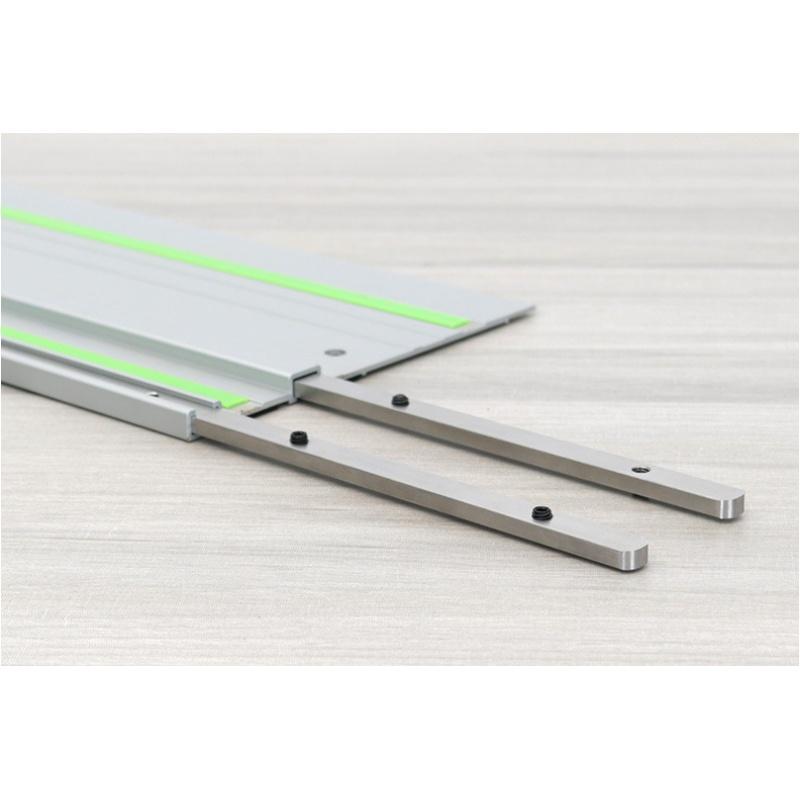 Allsome Guide Rail Connector Kit for Compatible Festool Makita Track Saw Replacement Wooden Board Cutting Guide Rail Connector