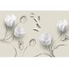 3d Simple Wallpaper Tulip Butterfly Murals Living Room Bedroom Home Decor Wall Murals