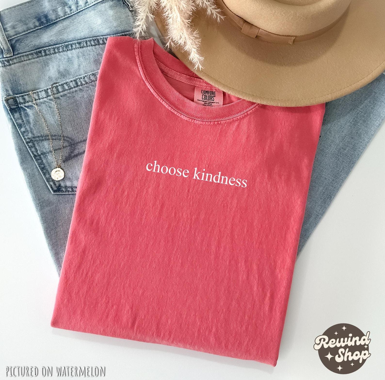 Choose Kindness Minimalist Shirt, Comfort Colors® Inspirational Shirt, Kindness Shirt, Motivational Shirt, Teacher Shirt S
