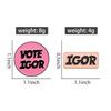 VOTE IGOR Enamel Pins Custom Rock Band Brooches Lapel Badges Creative Music Jewelry Gift for Kids Friends