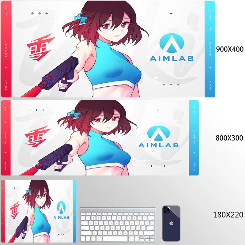 Anime Mauspade Yuki Aim Mauspade HD Druck Großes Gaming-Mauspad Spielzubehör Computertastatur Schreibtischmatte XL Gamer-Mauspad