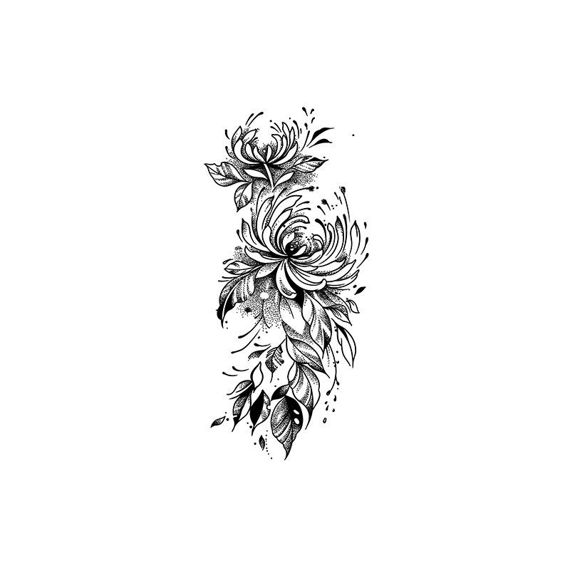 Herbal Half-Arm Tattoo Sticker, Waterproof And Wear-Resistant Natural Obedience, Keep The Pattern For 7-15 Days Qixi Festival