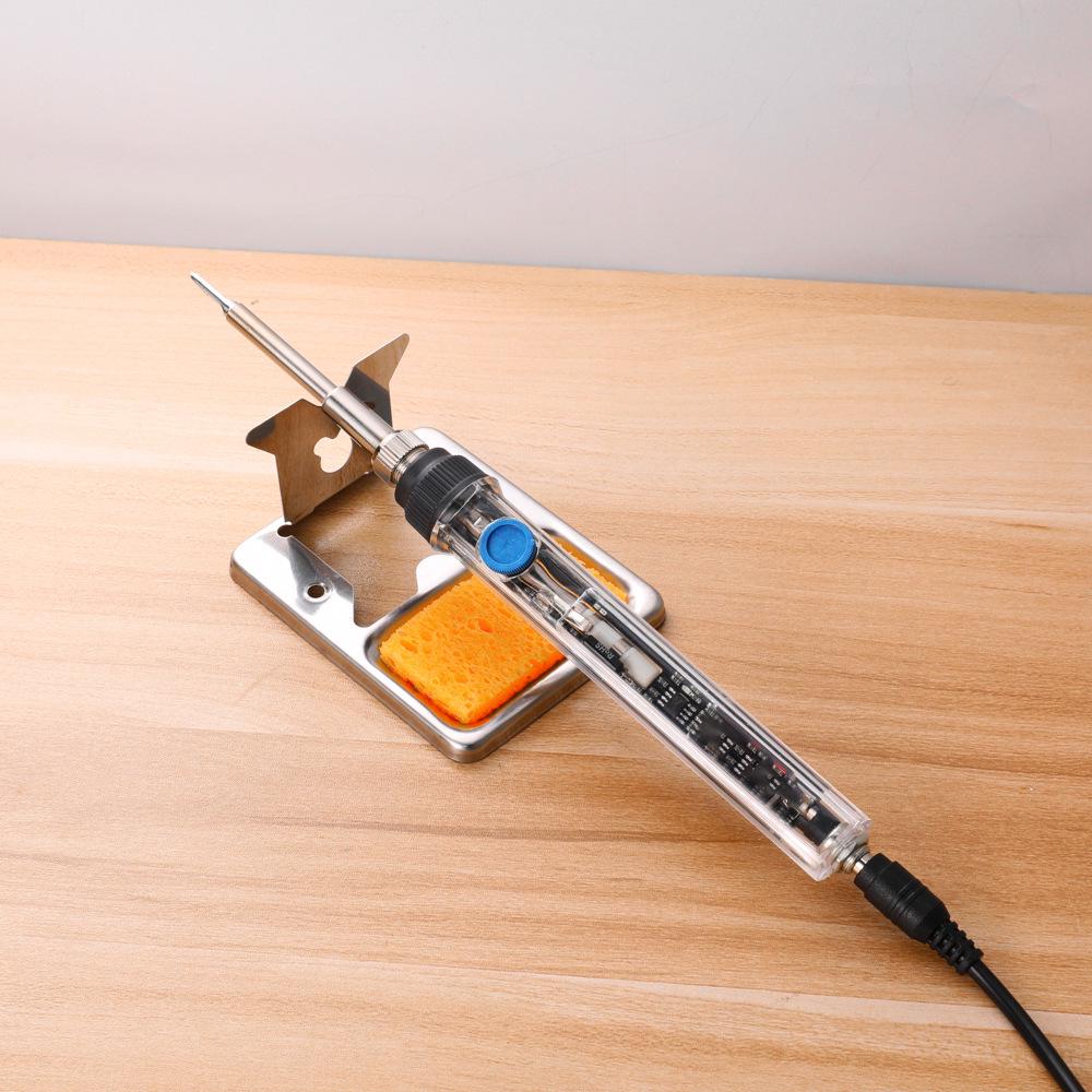 T12 Lötstation: Einstellbare Temperatur, 72W Schnellheizung, Digitalanzeige, Transparenter Aufbau