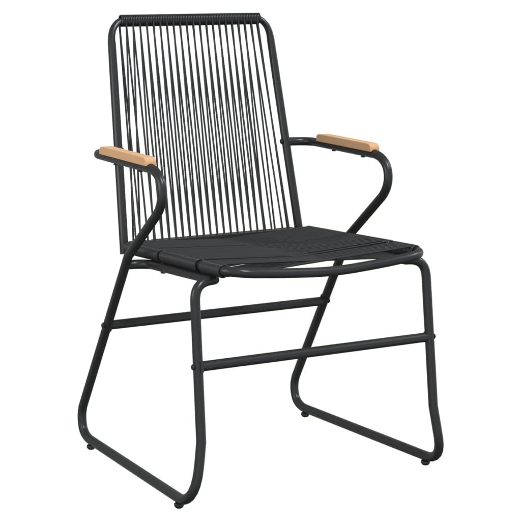 Vidaxl 7-Częściowy Zestaw Mebli Ogrodowych, Czarny, Rattan Pvc