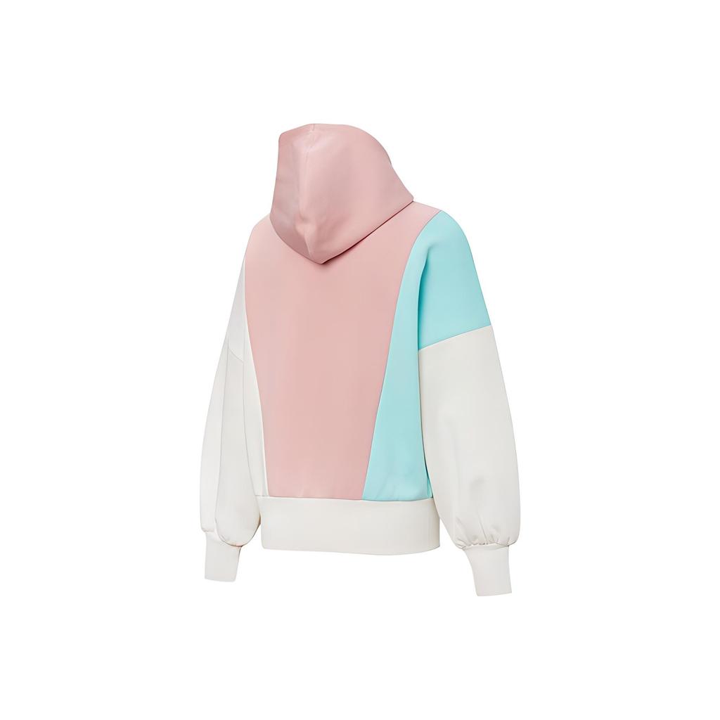Puma American Retro Color Block Hooded Casual Sports Sweatshirt Women Sweatshirt Newlywed-Pink 532184-14
