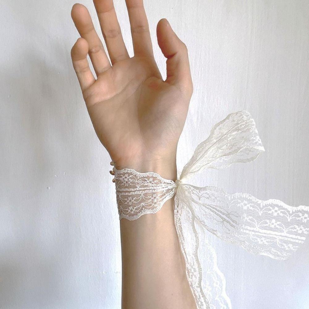 Exquisite Silk Ribbon Bracelet Bride Wrist Flower Wedding Wrist Flower Bridesmaid Floral Wristlet
